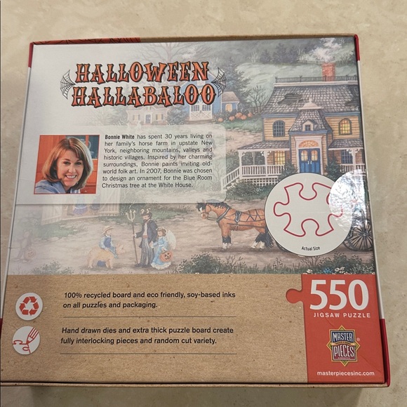 NWOT Master Pieces Halloween Jigsaw Puzzle 550 Pieces - Picture 2 of 2